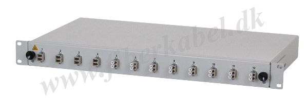 breakout-boks med 12 LC duplex OM2-koblinger