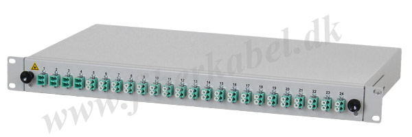 breakout-boks med 24 LC duplex OM3-koblinger