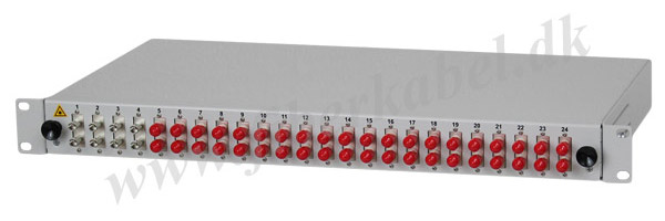 breakout-boks med 24 ST duplex singlemode-koblinger