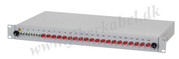 breakout-boks med 24 ST singlemode-koblinger