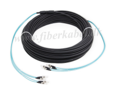 Fiberoptisk kabel 4 fibre multimode, 4G OM3, ST-ST