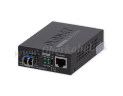 Fiberoptisk Medieomformer inklusive mini-GBIC LC singlemode