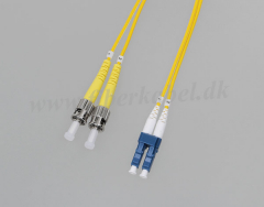 Fiberoptisk Patchkabel Duplex LC-ST, singlemode OS2