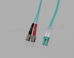 Fiberoptisk Patchkabel Duplex LC-ST, multimode OM3
