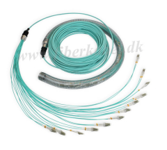 Fiberoptisk kabel 24 fibre multimode, 24G OM3, LC-LC